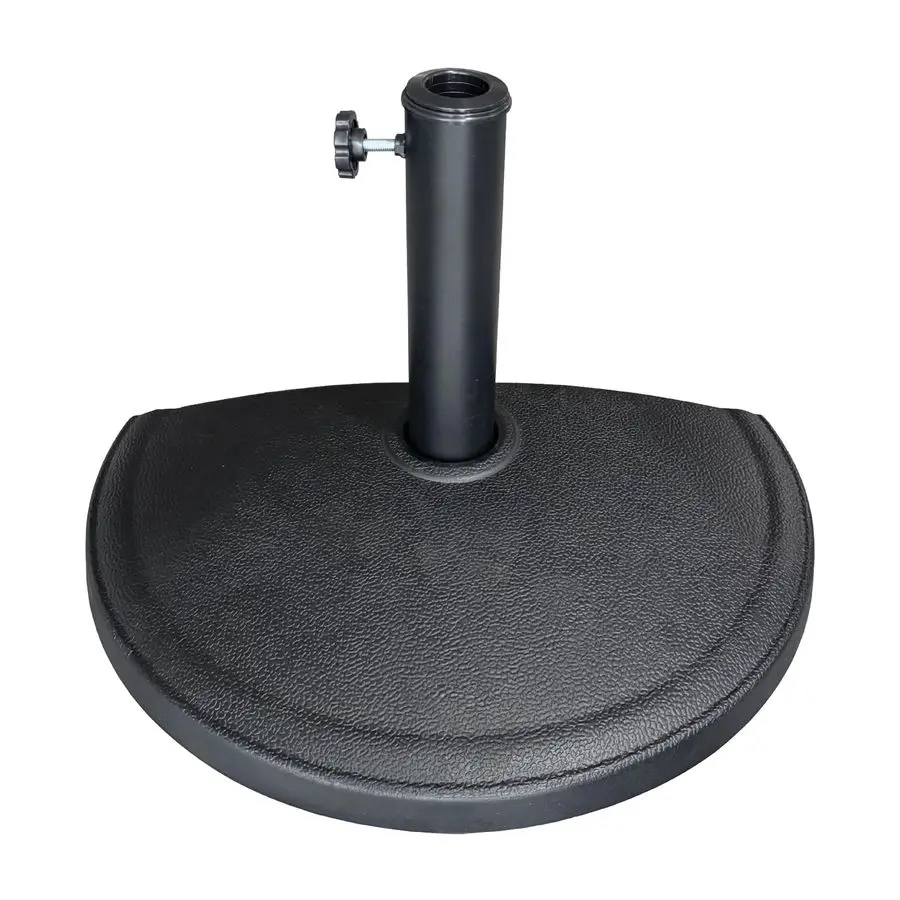 

Weight Half Round 20 lb Patio Umbrella Base Adjustable Umbrella Stand for Posts up to 1.9 in Sun and Weather Resistant Half Roun