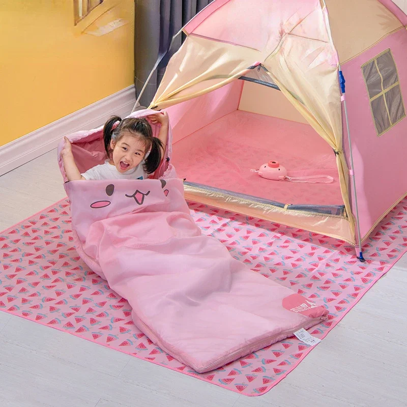 

Children Sleeping Bag Summer Camp Lunch Break Dirt-Proof Warm Anti-Kicking Blanket Suitable for under 14 Years Old