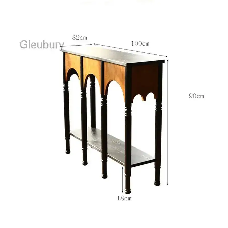 Modern Vintage Beauty Design Console Table Entrance Hall Living Room Console Table Premium Luxury Wohnzimmer Tisch Furniture