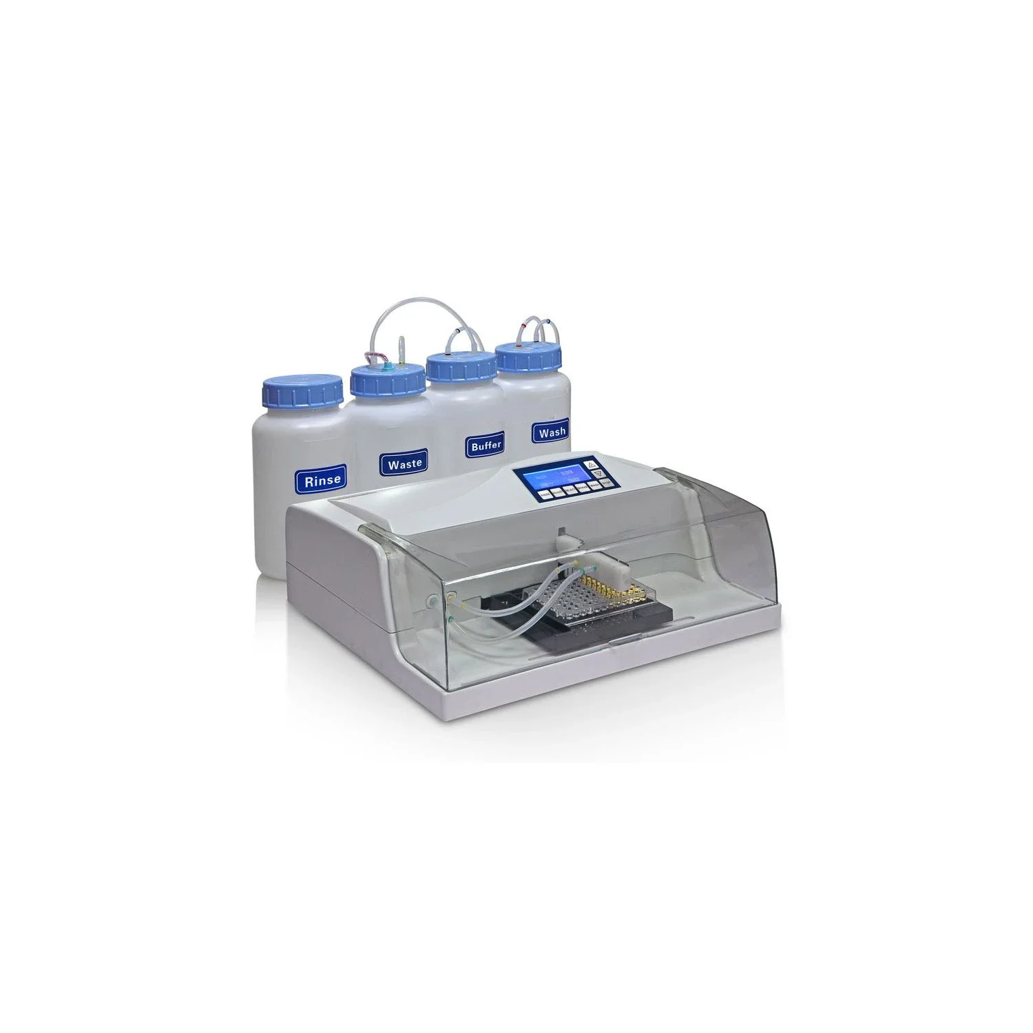 Medical Use Laboratory Equipment Good Price Elisa Washer Clinical Microplate Washer with 5 bottles use for Hospital