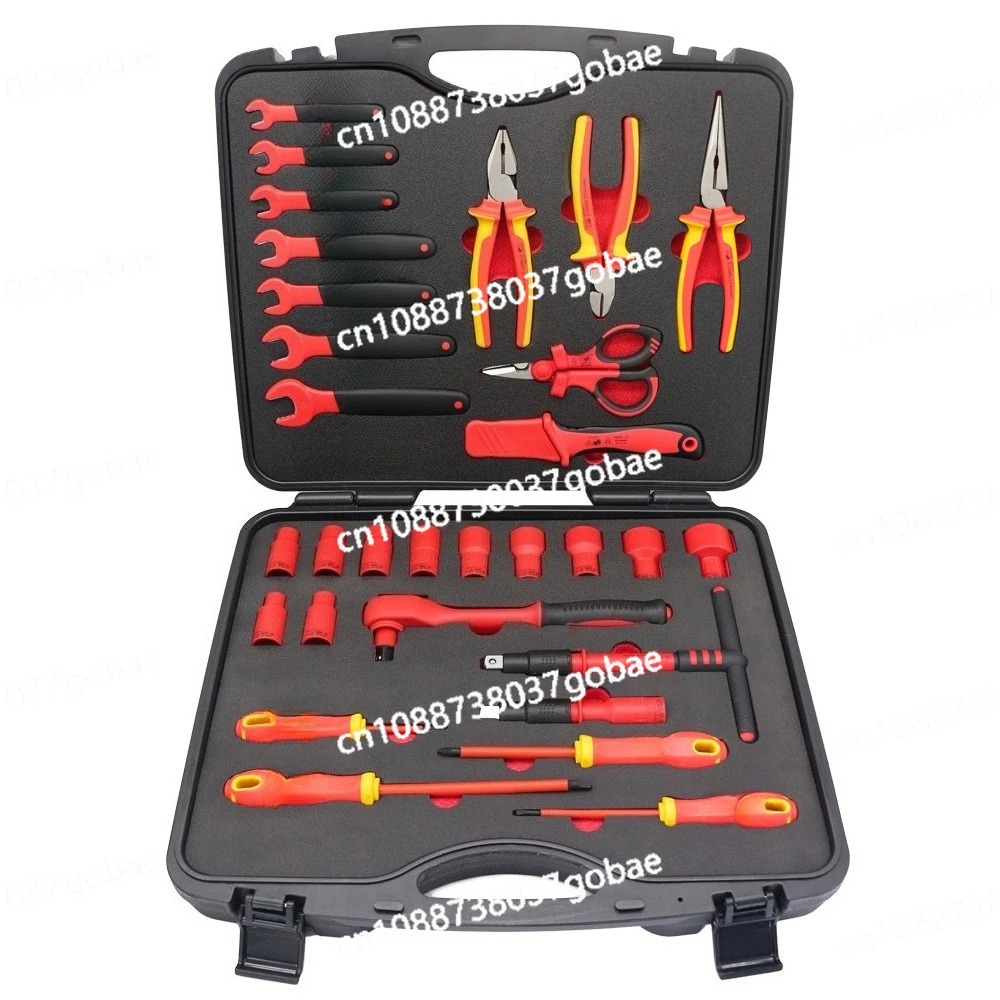 

30-Piece new energy insulation tool set Auto repair set Electrical insulation wrench Auto repair tool