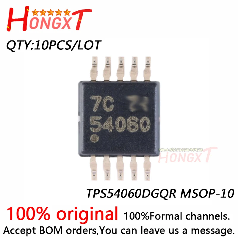 10PCS 100% NEW  TPS54060DGQR MSOP-10.Chipset