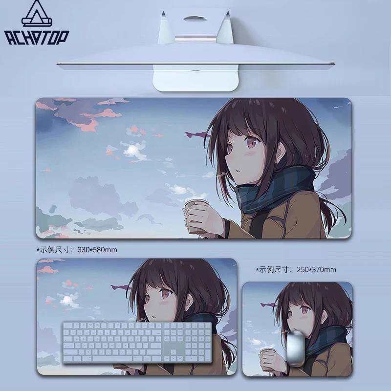 

Meet Girl Mouse Pad Gaming Esports Mouse Pad Universal Desktop And Laptop Computer Cute Anime Office Rubber Anti Slip Pad