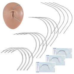 Precision Curved Body Piercing Needles Sterilized Surgical Stainless Steel Body Piercing Needles 20G/18G/16G/14G Choosable