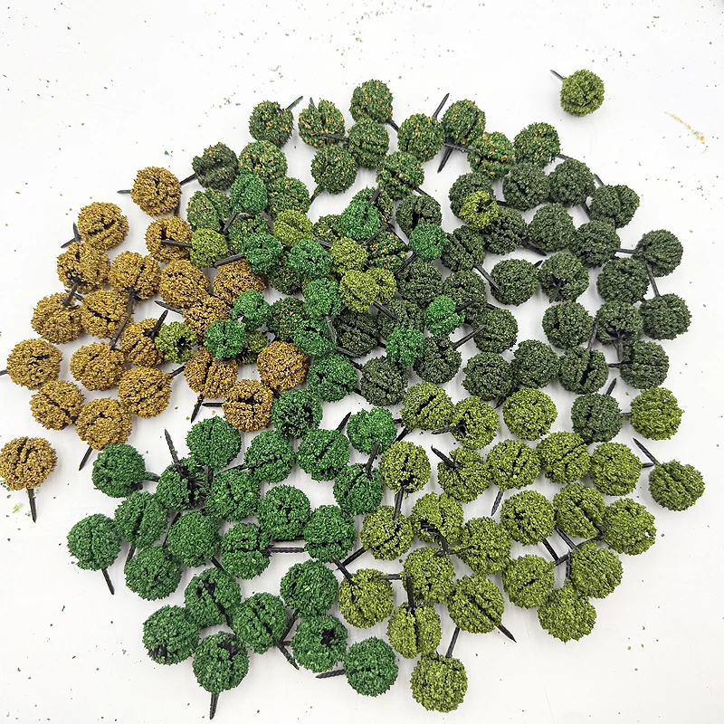 100 pz/borsa 3 cm simulazione cespuglio albero modello cespuglio modello albero paesaggio vegetazione decorazione treno ferrovia layout ferroviario