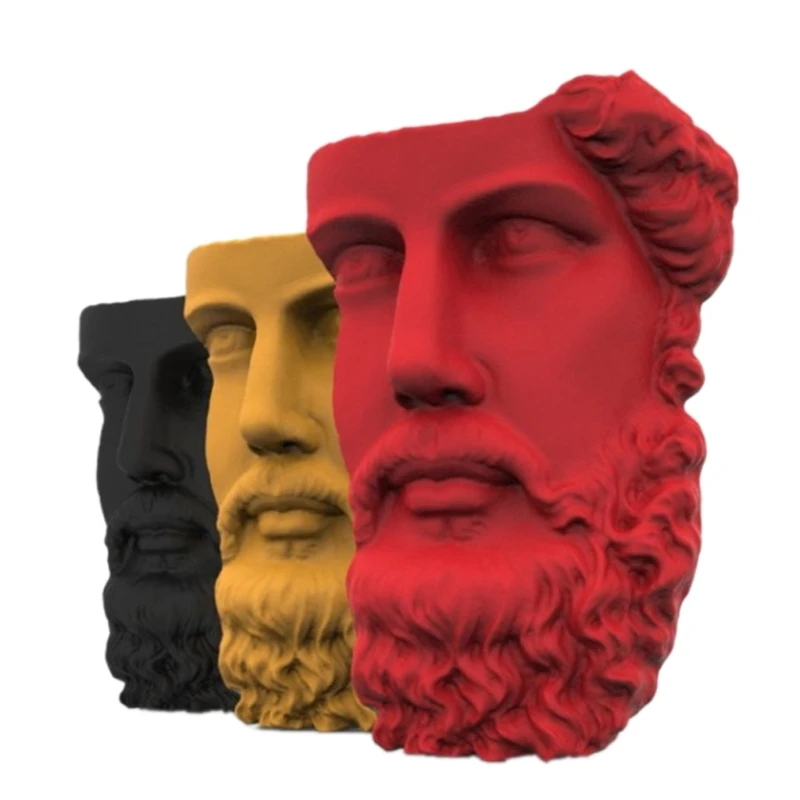 3D Face Statue Decor Silicone Mold Epoxy Resin DIY Ornaments Making Soap Melt Resin Clay Home Decorations