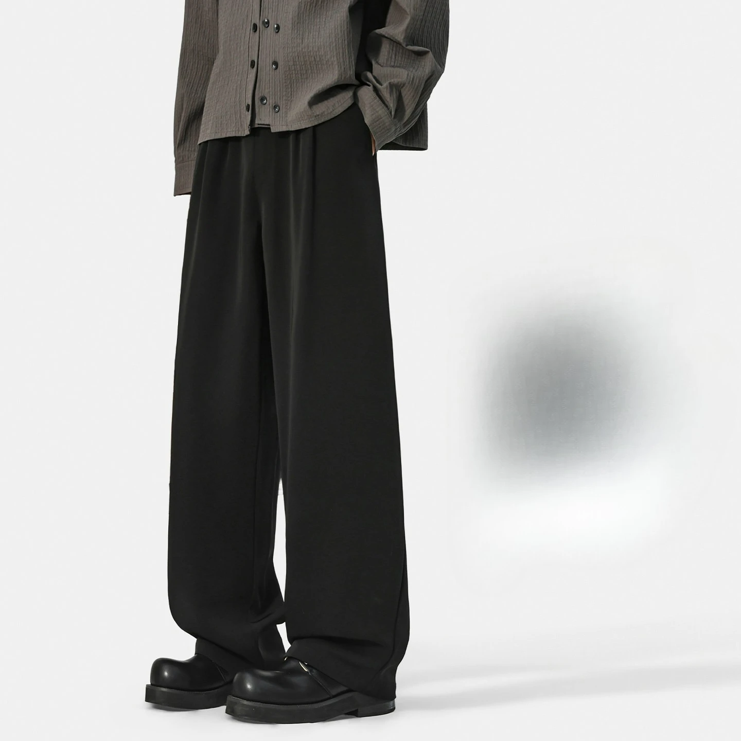 Men's Trousers Casual Pants Spring and Autumn New Straight-leg Loose and Drape Wide-leg Pants Spring Trousers