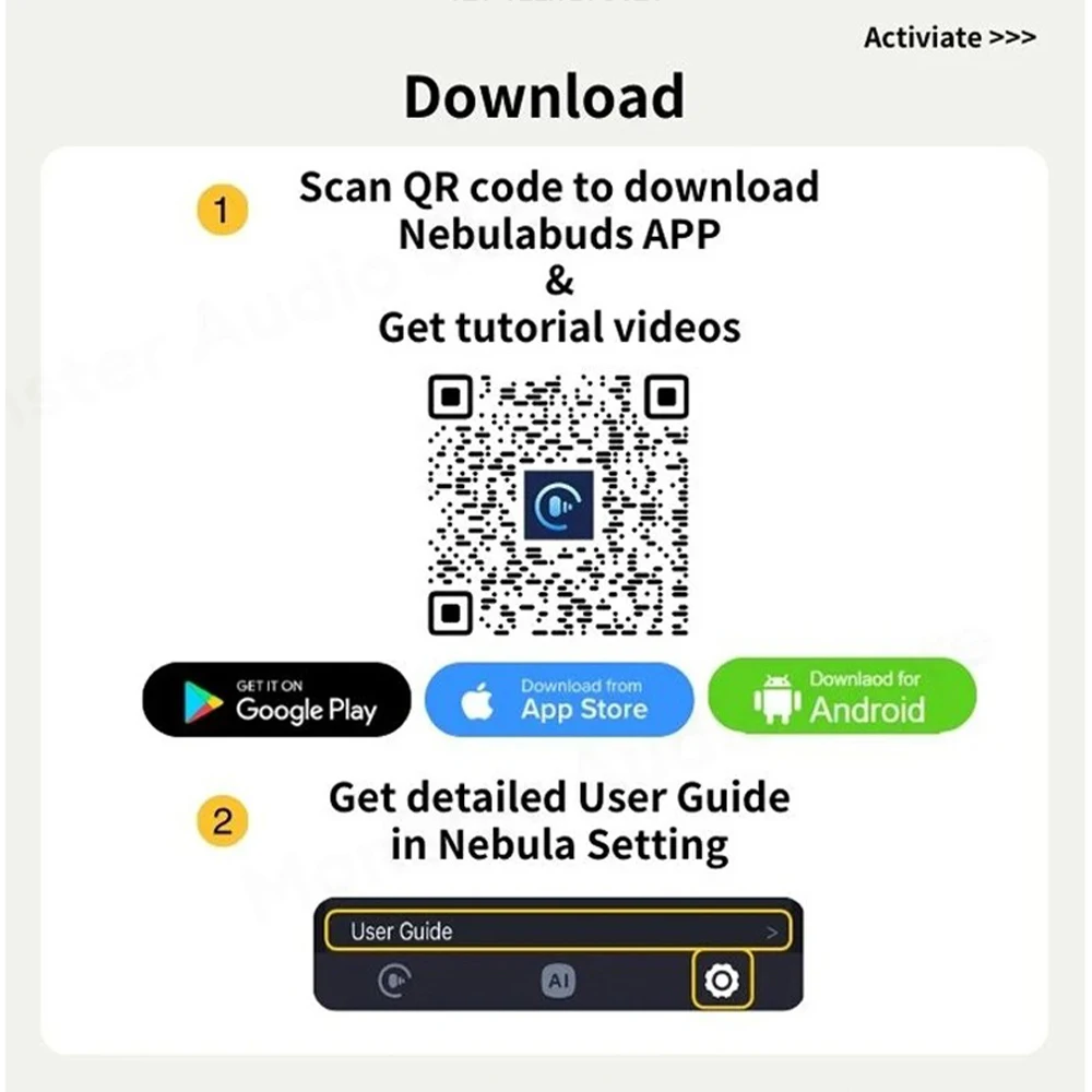 Picture 6: NEW Lenovo GT100 Smart AI Bluetooth Wireless Esports Earphones Real Time Translator Gamer Headphones Ultra-Low Latency With Mic