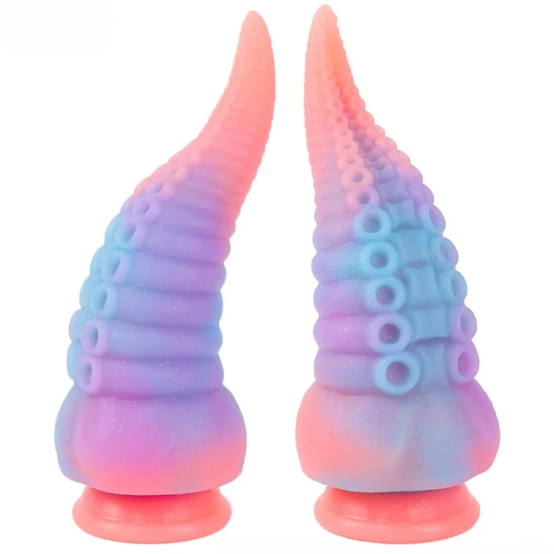 Realistic Octopus Tentacles Anal Plug Huge Dragon Monster Dildos With Strong Suction Cup Luminous Dildo for Vaginal anal sex toy