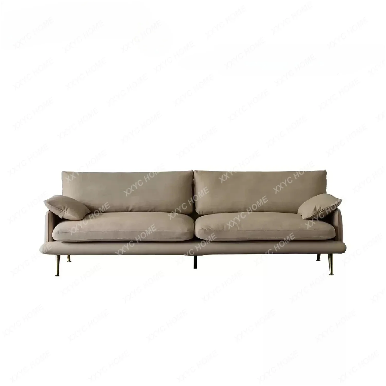 Technology Cloth Multi-person Fabric Sofa Small Apartment Straight Row Modern Minimalist Light Luxury Living Room Home