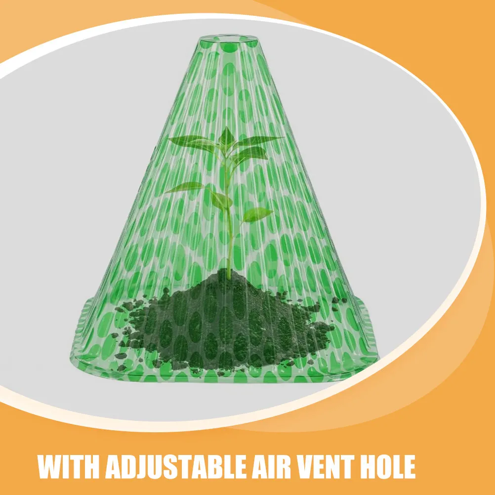 10Pcs Reusable Plant Winter Covers Frost Protection Covers for Outdoor Plants Pet Material Lightweight Translucent Cloches with