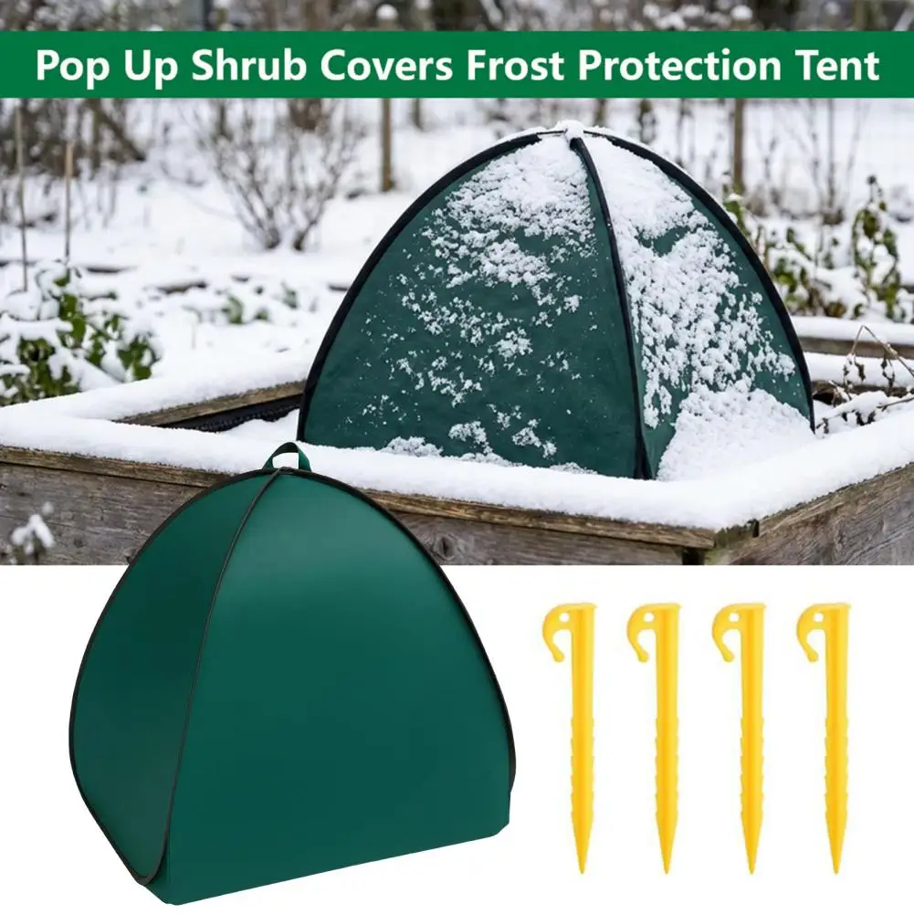 Pop-up Shrub Tent for Weather Non-woven Fabric Plant Cover Pop Up Shrub Cover Tent Winter Plant Frost Protection for Outdoor