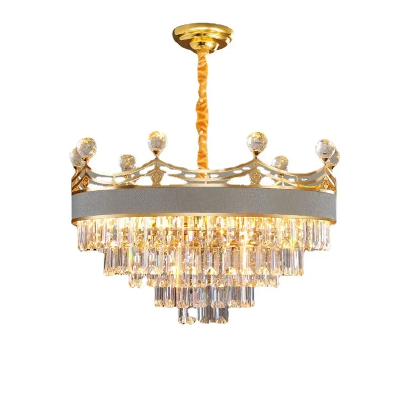 Wohnzimmer Lampe Französisch Licht Luxus postmoderne einfache Atmosphäre Kristallglas Kronleuchter