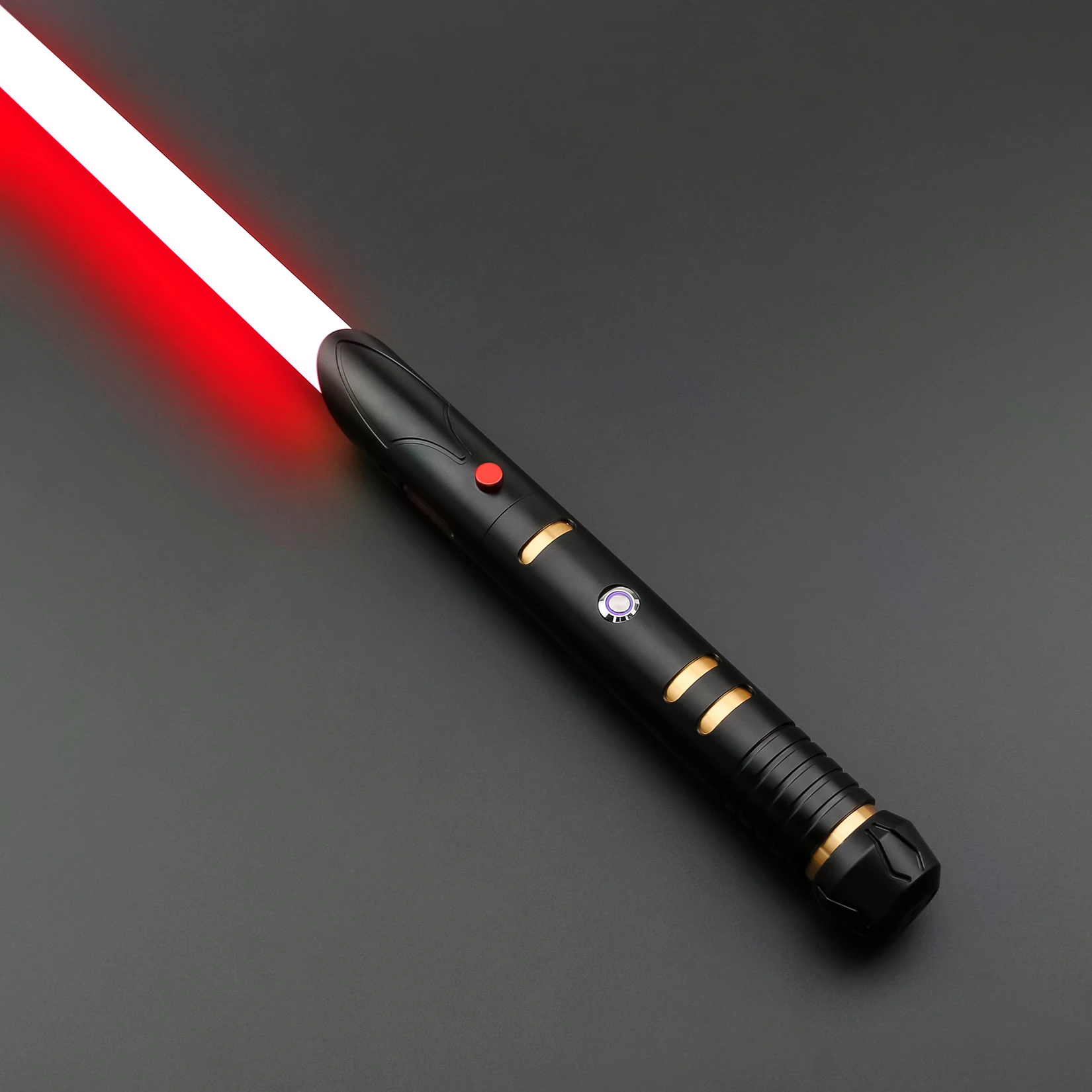 TXQSTUDIO-sable de luz Tempio RGB, gesto de duelo pesado, encendido, empuñadura de Metal, espadas de NeoPixel de oscilación suave para juguetes de Cosplay para adultos