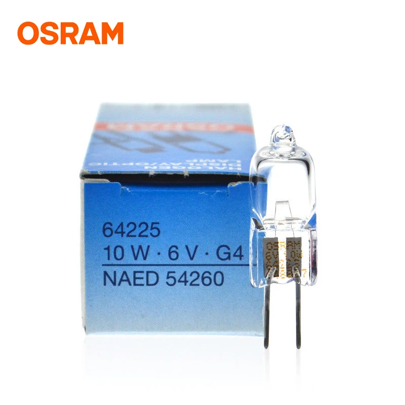 （5PCS）OSRAM 64225  /  6V10W Halogen lamp beads operating shadowless lamp bubble microscope beads