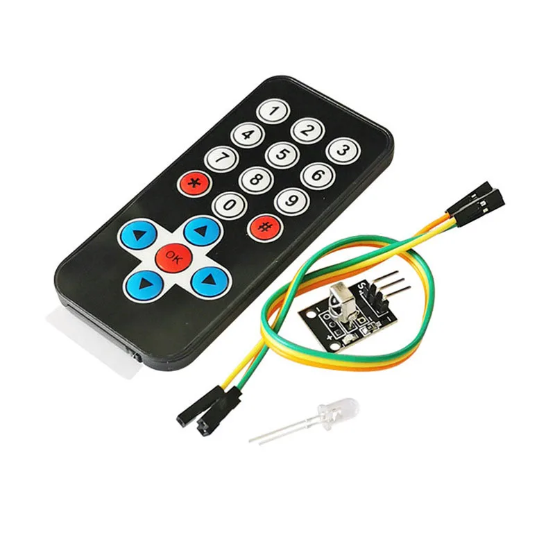 2~200Pcs HX1838 Infrared Wireless Remote Control Kit Robot Remote Control Module+Receiving Board Without Battery