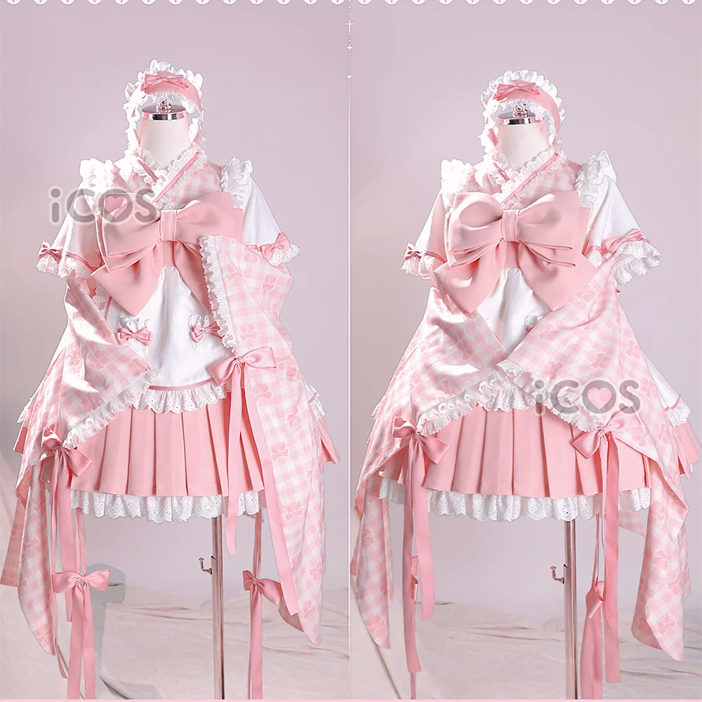 Kaname Madoka Cosplay Kostüm Kleid Anime Puella Magi Madoka Magica Frauen Rollenspiel Kleidung Halloween Anzug Vorverkauf 2024 NEU