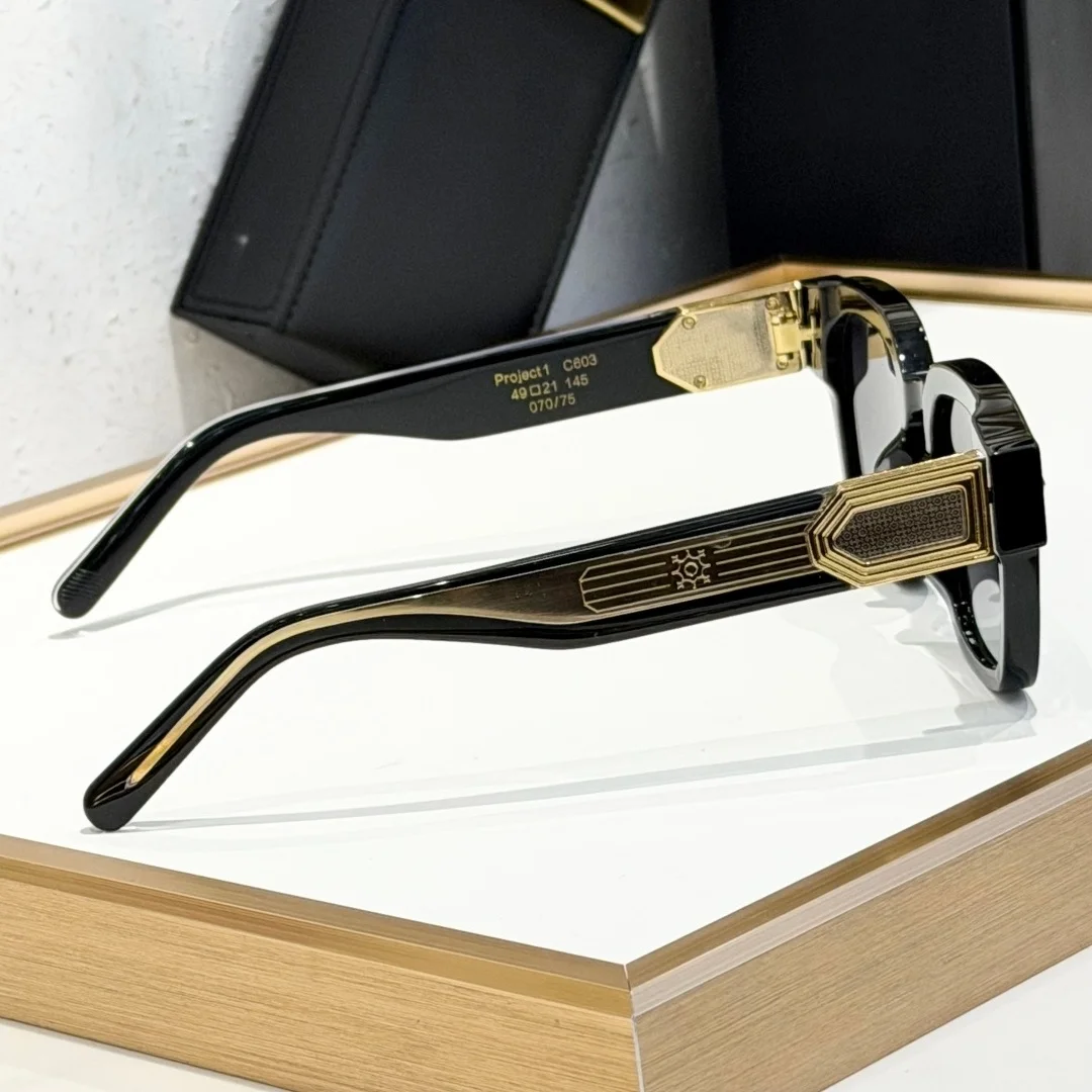 Project 01 Men Women Sunglasses,Luxury Retro Gradient Shades,UV400 Gradient Grey Lens,Stand Out On Any Occasion,Grab Compliments