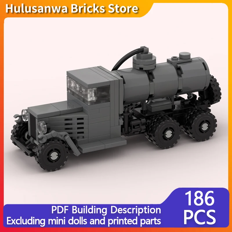 

ZIS-6-BZ WW2 модель военного грузовика MOC строительные кирпичи военное оборудование модульные технологии подарки праздник сборка детские игрушки костюм