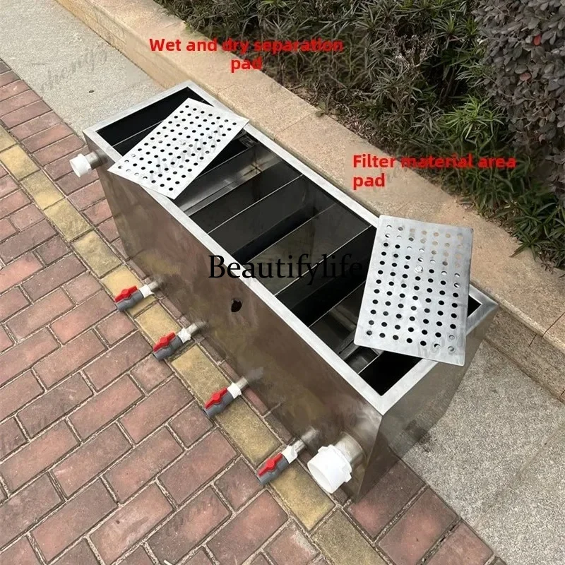 A81  stainless steel multifunctional filter box filter, koi fish pond filter tank