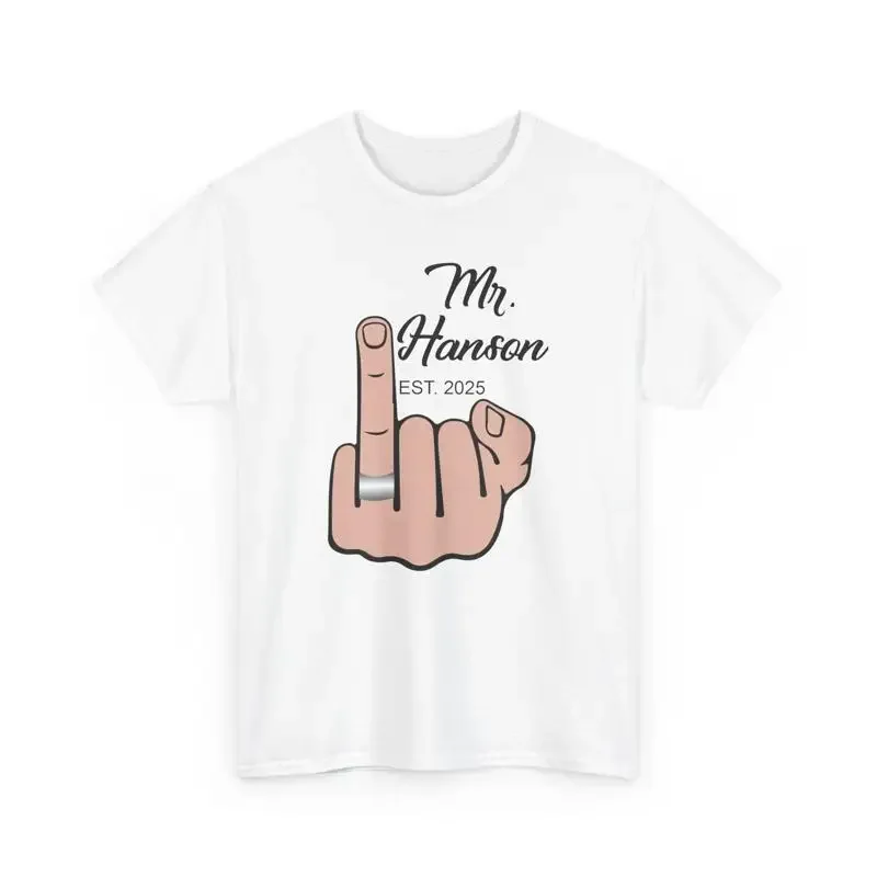 Personalised Wedding Ring Design T Shirt Symbol Unique