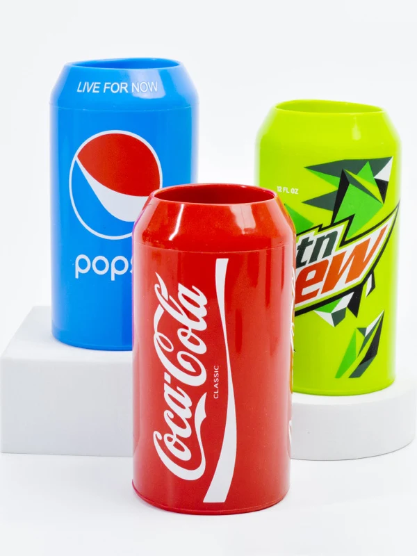 Reusable Silicone Beverage Can Covers Heat Protection Insulation for Coca-Cola   Beer Aluminum Cans Protective Covers