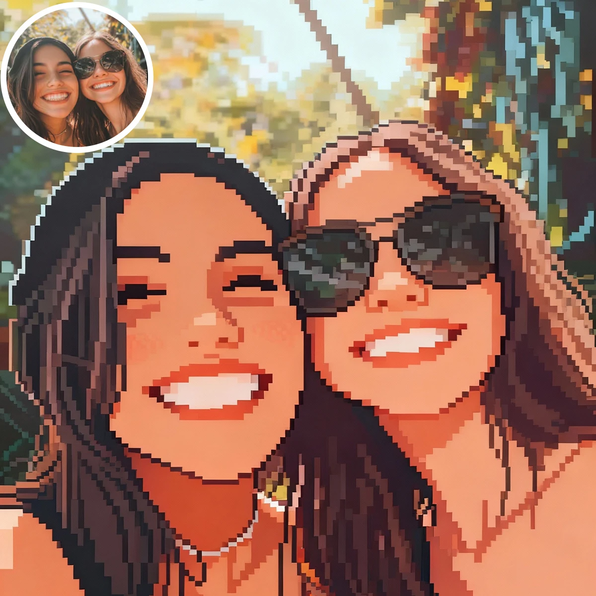 شخصية مخصصة بكسل نمط قماش الطباعة المشارك لصورة الأسرة الحيوانات الأليفة الزفاف مضحك الفن يطبع جدار ديكور فني للمنزل