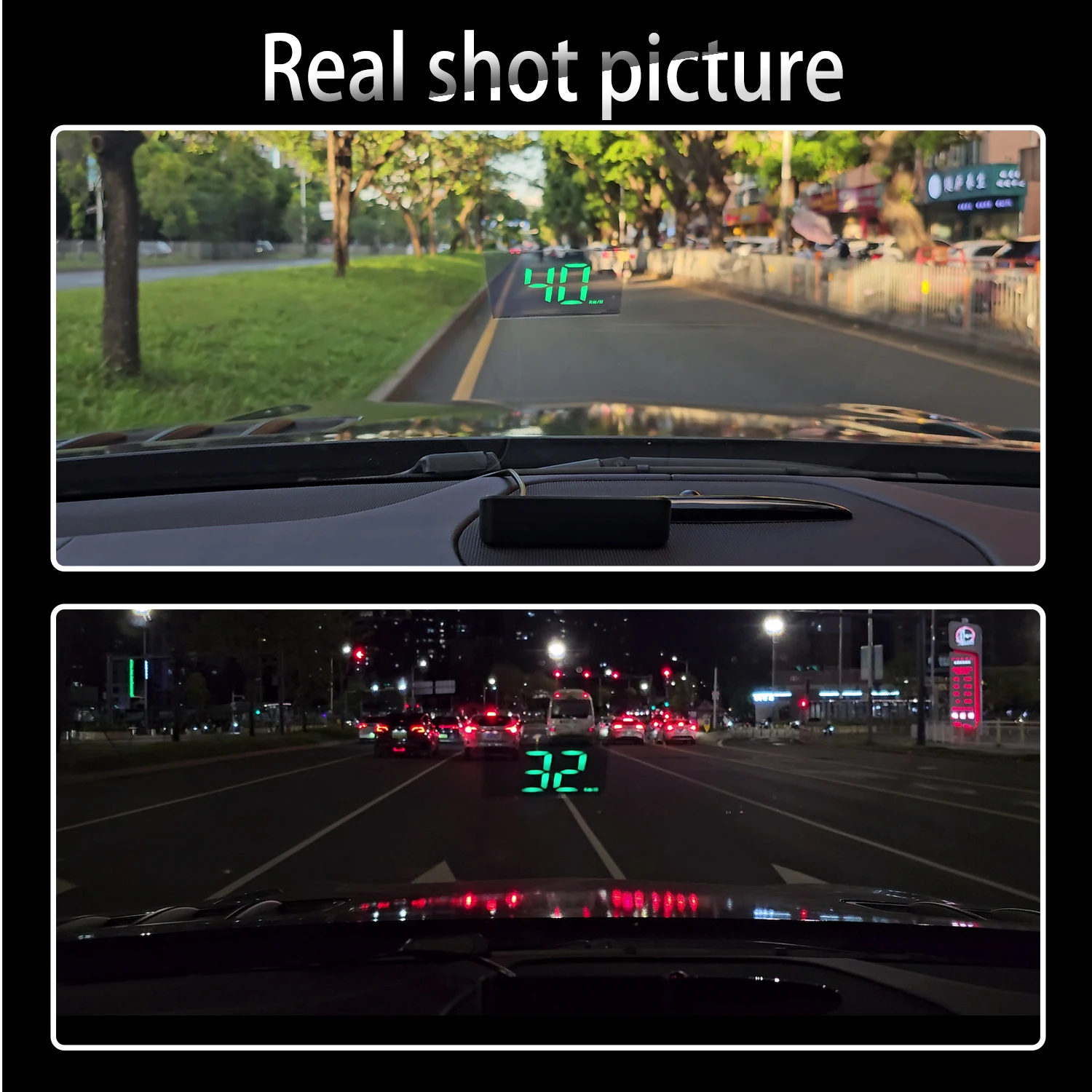 Head Up Display M2 GPS HUD Speedometer KMH USB Cable Plug and Play GPS & Beidou Dual System Windshield Gauge For Universal Car