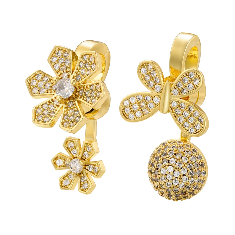 Zhukou Schmetterling Magnet haken für Schmuck herstellung Zirkonia Blumen verbinder für hand gefertigte Schmuck zubehör vk188