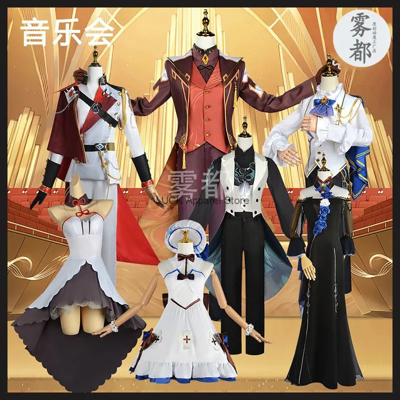 Animation Genshin Impact Cosplay Costume Symphony Bell Leaving Diona Ura Ganyu Da Clothing Halloween Cosplay