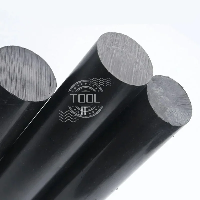 Black PA6 Nylon Solid Round Rod - Wear Resistant Dia 3-120mm Sizes :3 /4/ 5 /6/ 8 /10/ 12/ 15 /20 /25 /30mm