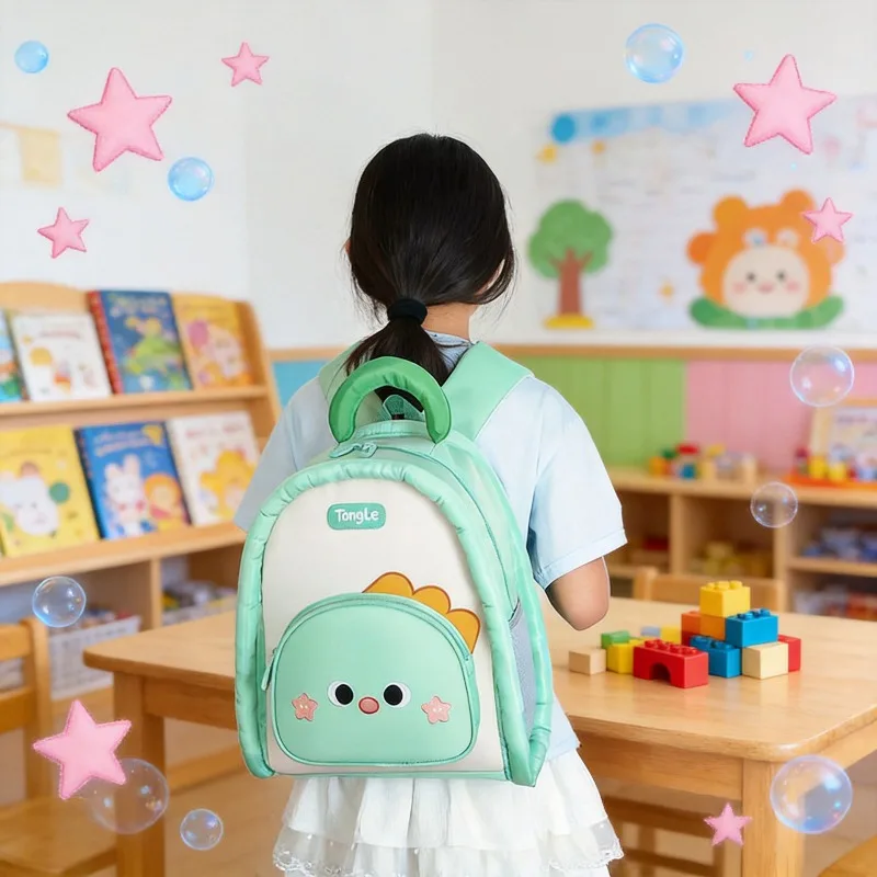 Kids Backpack Toddler Cute Animal School Bag with Padded Top Handle Lightweight Preschool Daily Travel Knapsack for Boys Girls