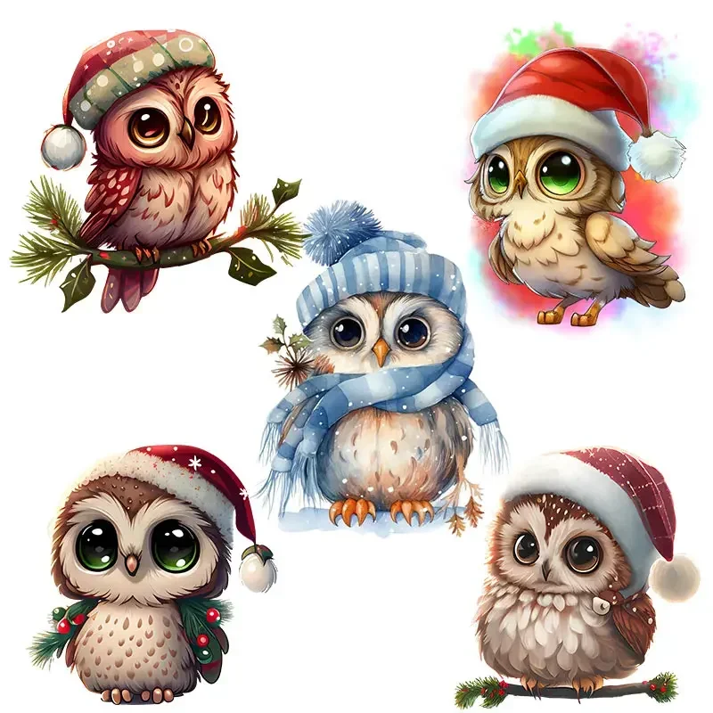 

Car Stickers Merry Christmas Owl Vinyl Decals Car Motorcycle Bumper Body Rear Window Decorative Decals
