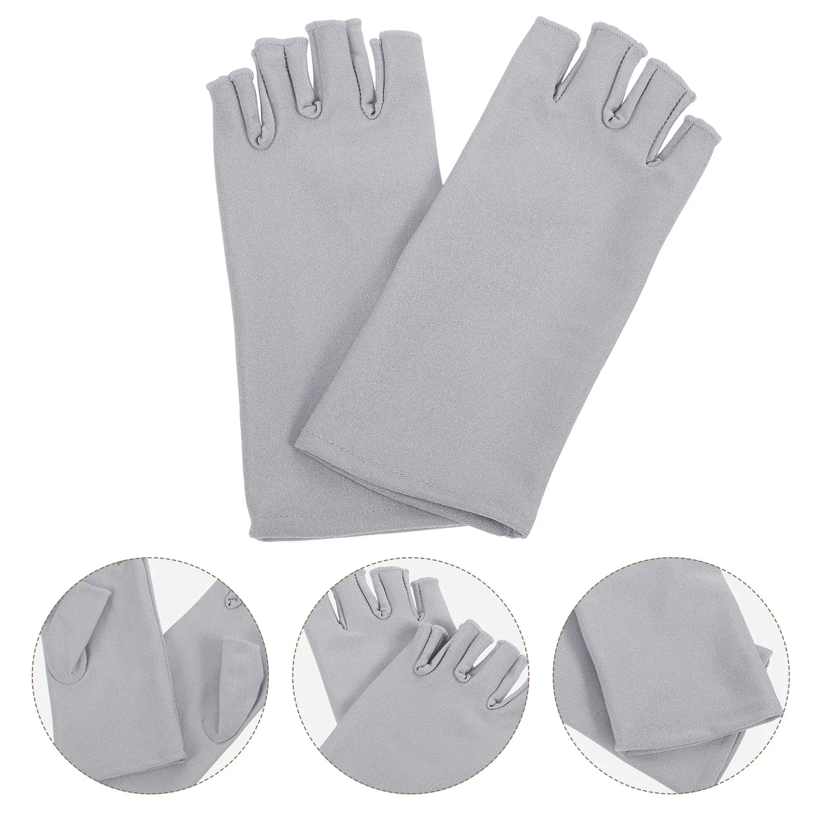 

Sun Protection Half Finger Gloves Bike Riding Uv Fingerless Mittens Driving Women Proof Cloth Beach Women's