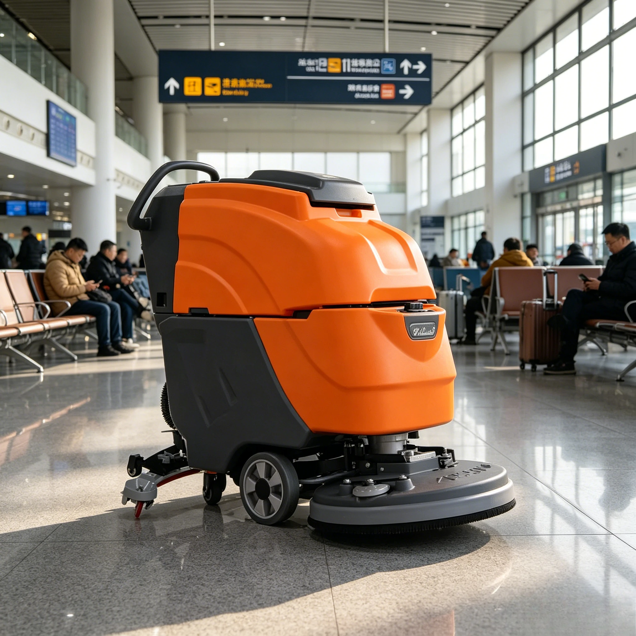 Custom with CE Certification  Floor Scrubber Machine 20 Inch Multi-Function Floor Cleaning Machine for Warehouse Commercial Use