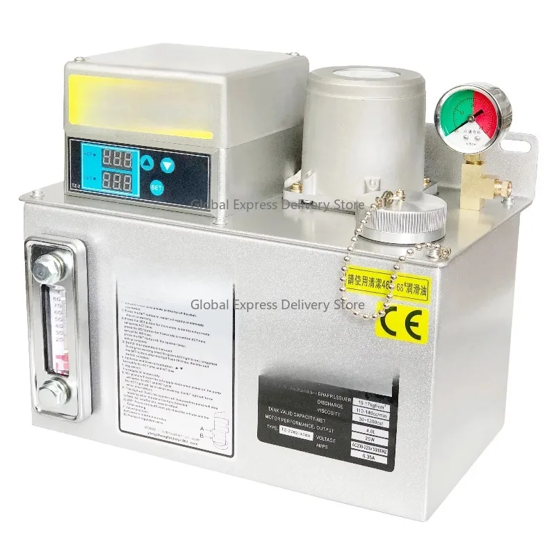 

220v110v Digit Controller 4L Automatic Electric Thin Oil Pump Gear Lubricator with Level Switch TZ for Centralized Lubrication