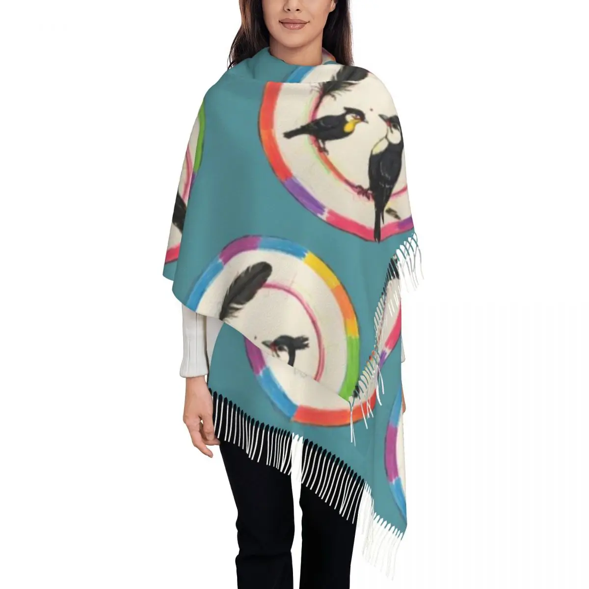 Schal Ein Quastenschal