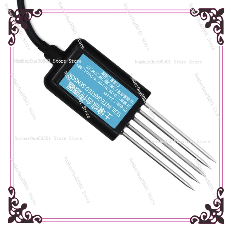

Soil comprehensive sensor temperature and humidity PH conductivity pH nitrogen phosphorus potassium all-in-one soil detector