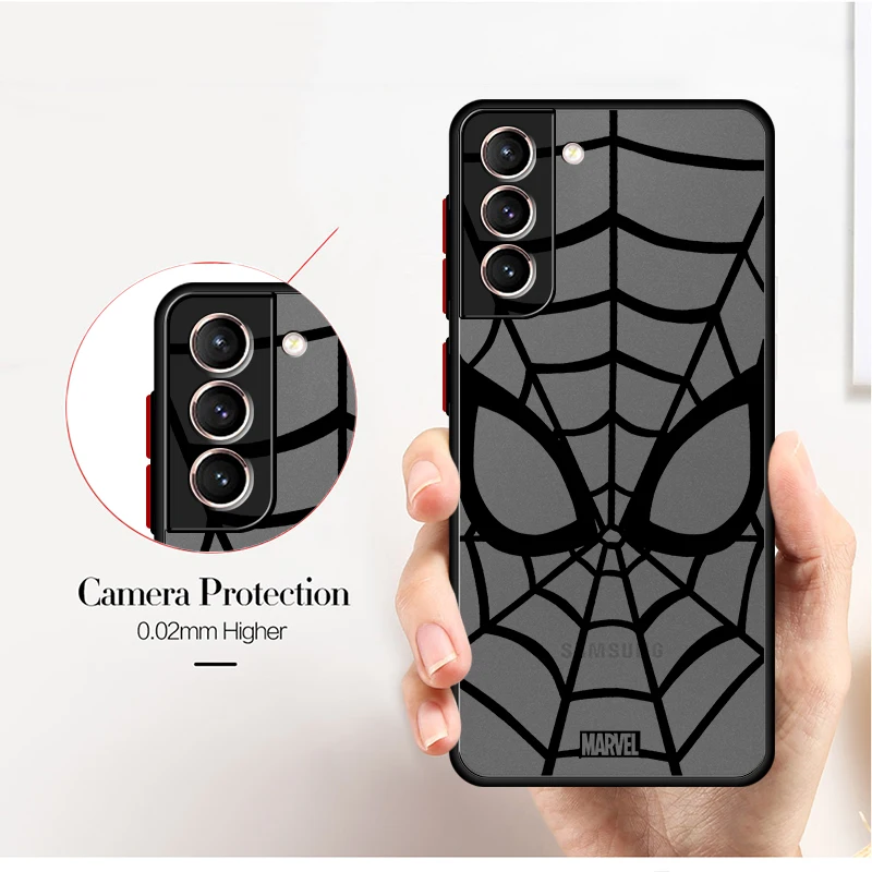 حافظة لهاتف سامسونج جالاكسي S21 FE S21 S20 S24 S10 S22 Plus S9 S23 Ultra S25 من Marvel Spider Man