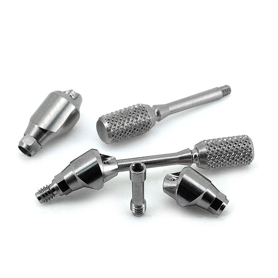 10Pcs Dental Multi Unit Angled Abutment Titanium Base Fit Neo Biotech Prosthetic System Lab Consumables Factory Direct Supply