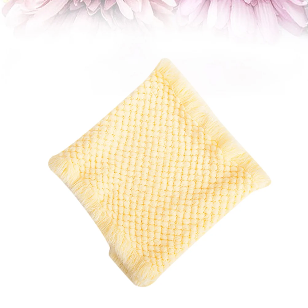 

Baby Blanket Double Layer Baby Pad Infant Pineapple Pattern Blanket Photo Prop (Yellow) Baby Photo Props