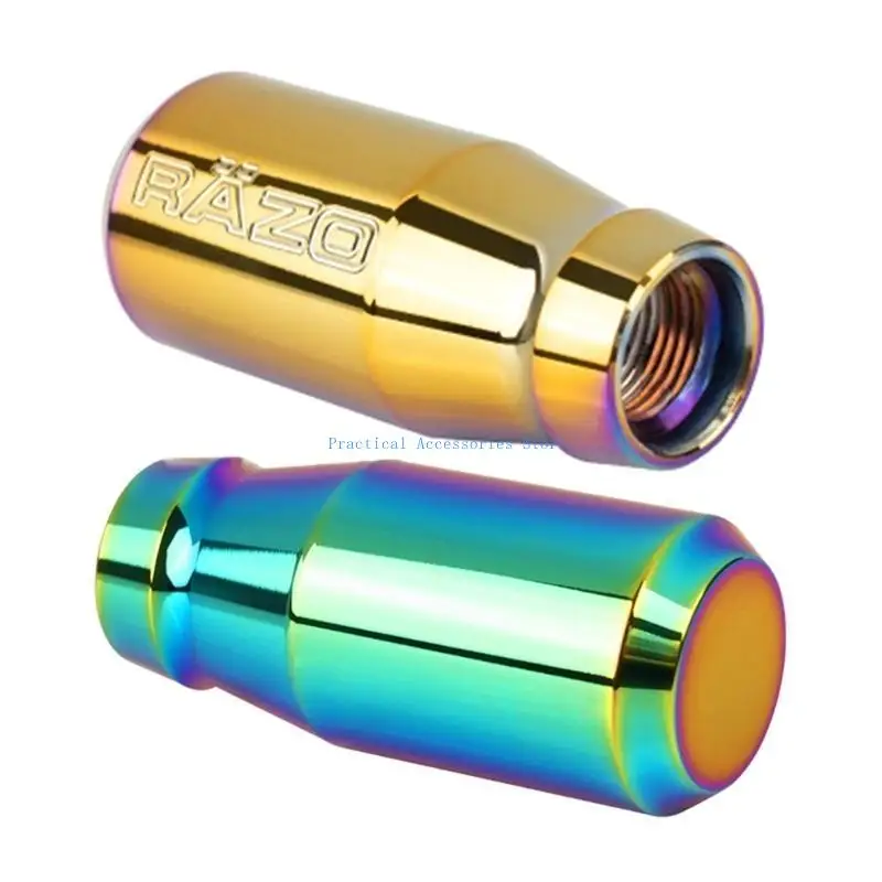 U75E Dekorasi Kenop Pemindah Gigi Interior Transmisi Manual untuk Sebagian Besar Model Kenop Pemindah Stik Aluminium