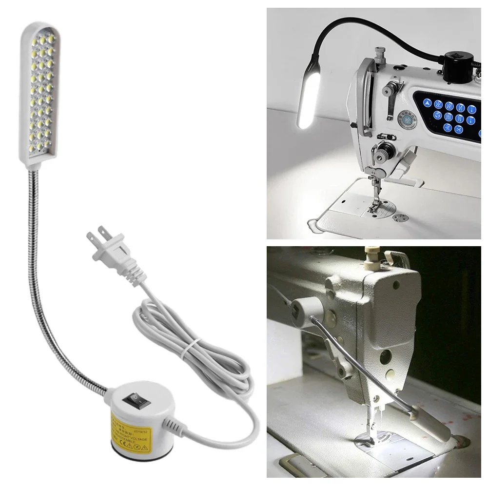 lampada led industrial com base magnetica lampada gooseneck luz para maquina de costura uso para tornos prensas mesa 10 20 30 01