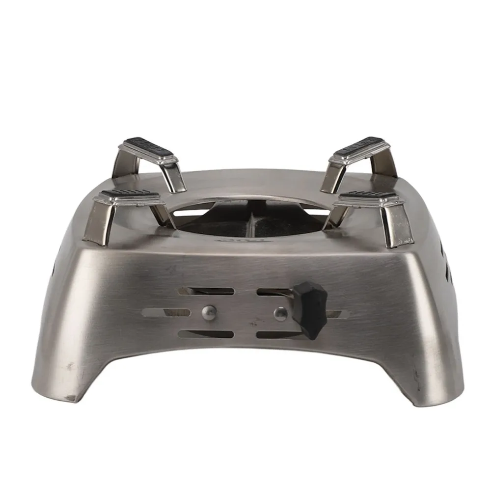 Stainless Steel Drawer Type Alcohol Burner Sliding Adjustment Portable Drawer Type Camp Stove Drawer Structure Camping Stove