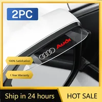 2025 Hot 2pcs Car Side Rear View Mirror Rain Eyebrow Visor Look Rain Proof For Audi Sline A3 A4 A5 A7 A8 Q3 Q5 Q7 S3 S4 S5 S6 S7