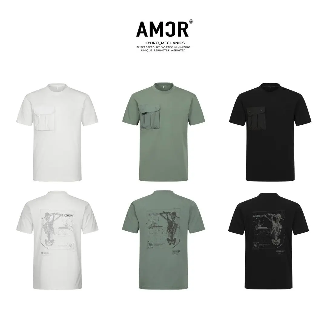 AMAZINGCRE Summer Top Quality Men's Golf Top Breathable Quick-Drying Perspiration Sports Short-Sleeved Polo Shirts