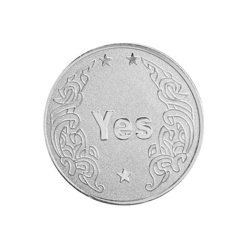 YES or NO Coin Props Coin Good Lucky Wishing Lucky Coin Tossing Coin Decision - Image 4