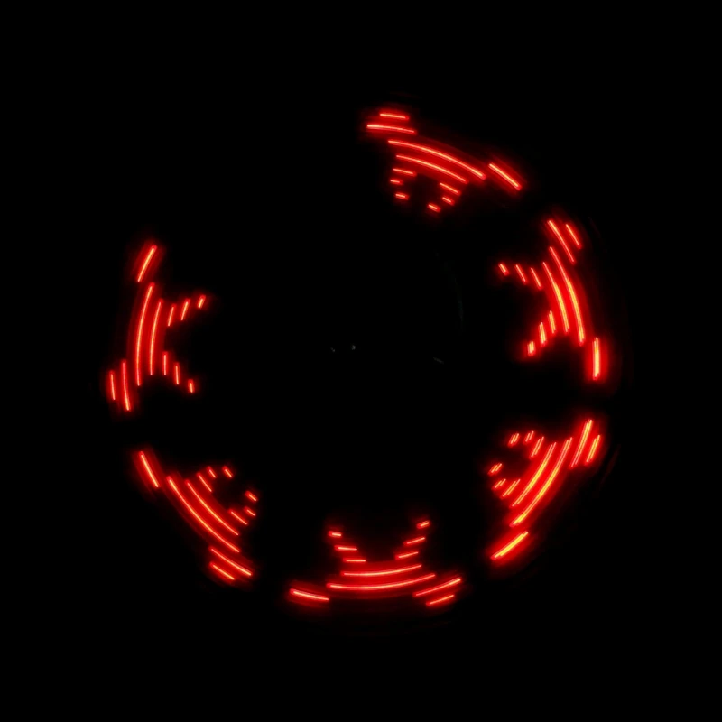 مروحة وامضة LED صغيرة محمولة باليد تعمل بالبطارية كتم الصوت للتبريد