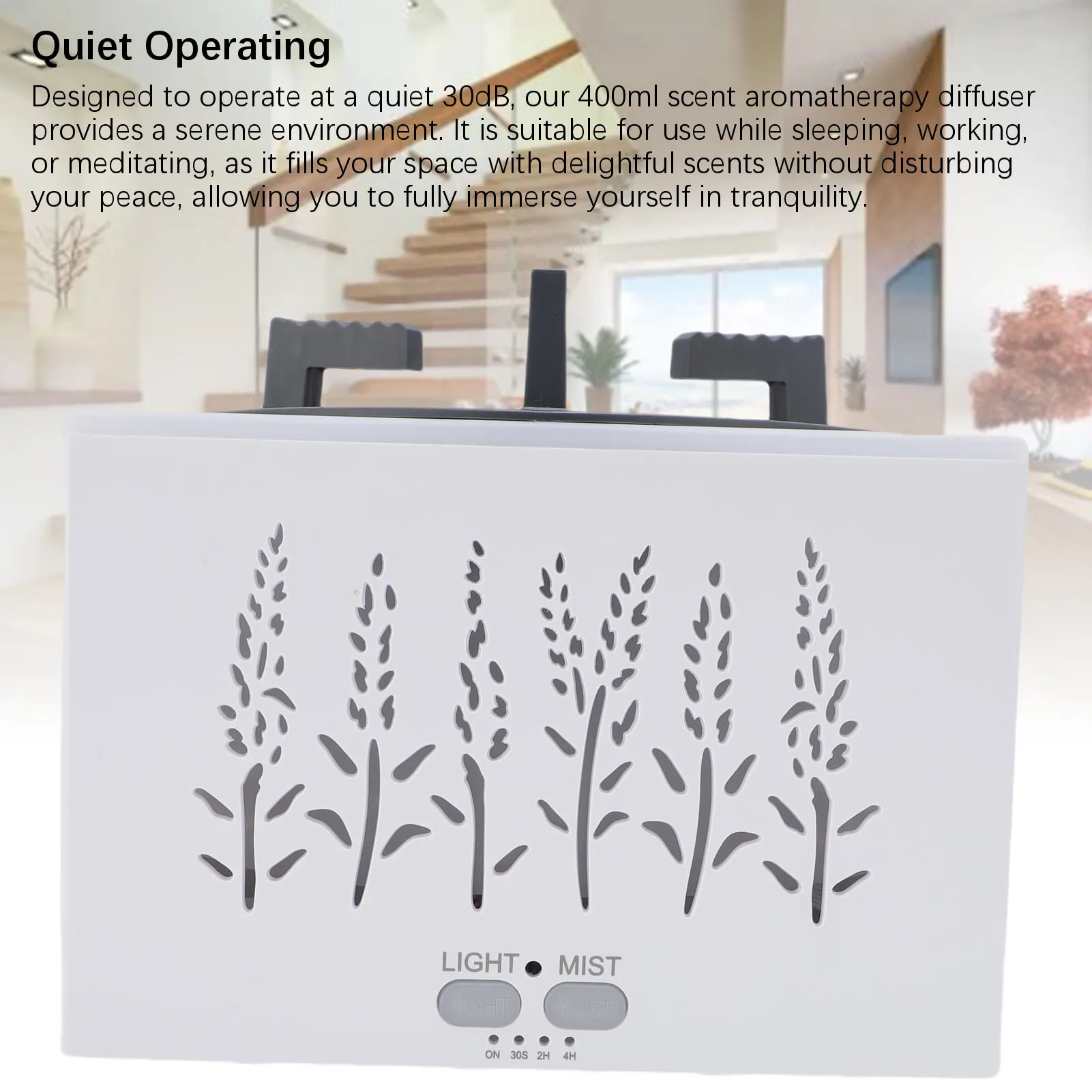 Difusor de aromaterapia 3 em 1 design multifuncional silencioso colorido luz ambiente chama perfume umidificador de ar para casa