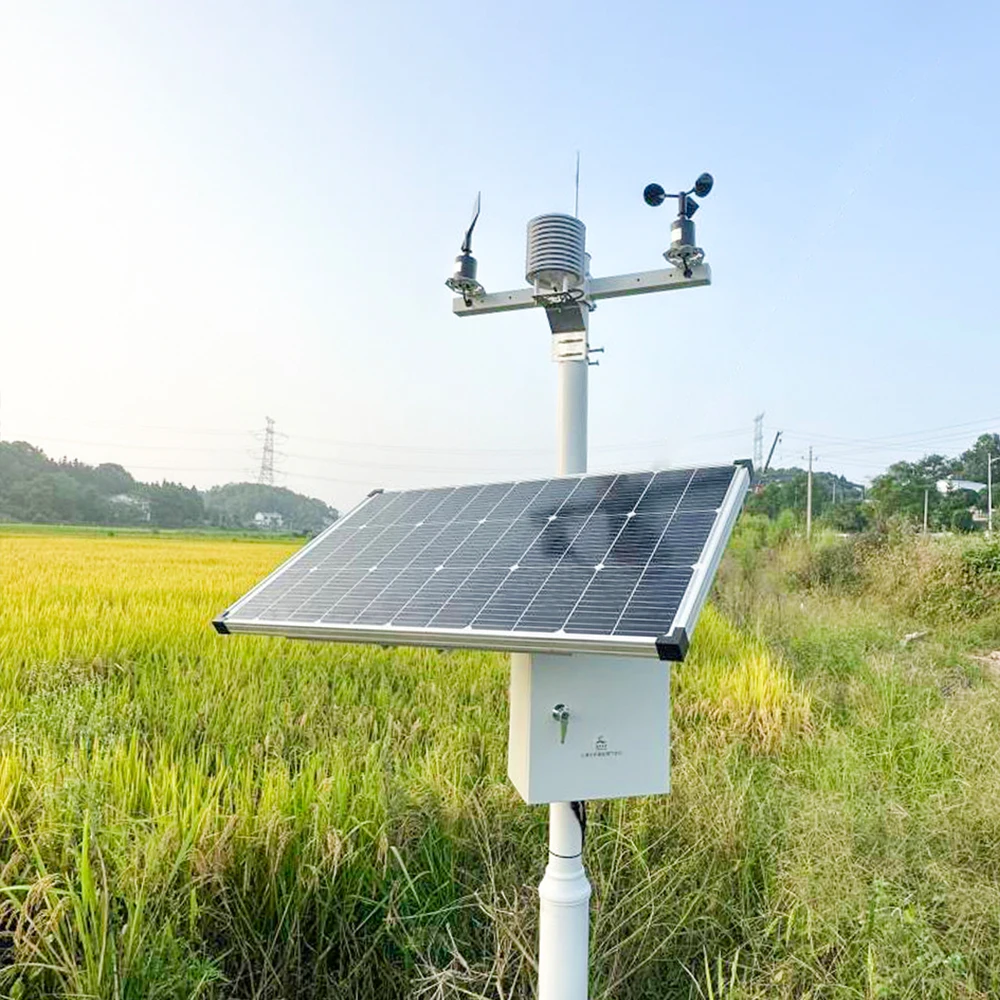 Hunan Rika Electronic Tech Co., Ltd. Rk900-01 ترايبود AWS 14 في 1 محطة الطقس الزراعية الأوتوماتيكية مع مستشعر قياس المطر #1